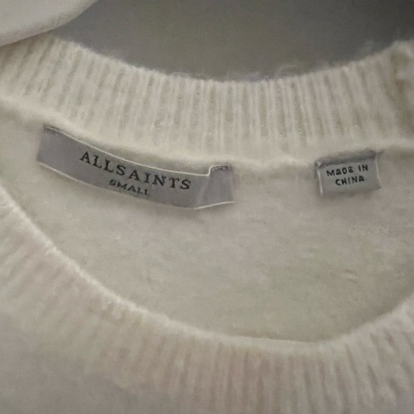 All Saints Wool Logo Sweater Size Small - Picture 3 of 3